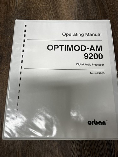 Orban optimod 9200 digital - orban,